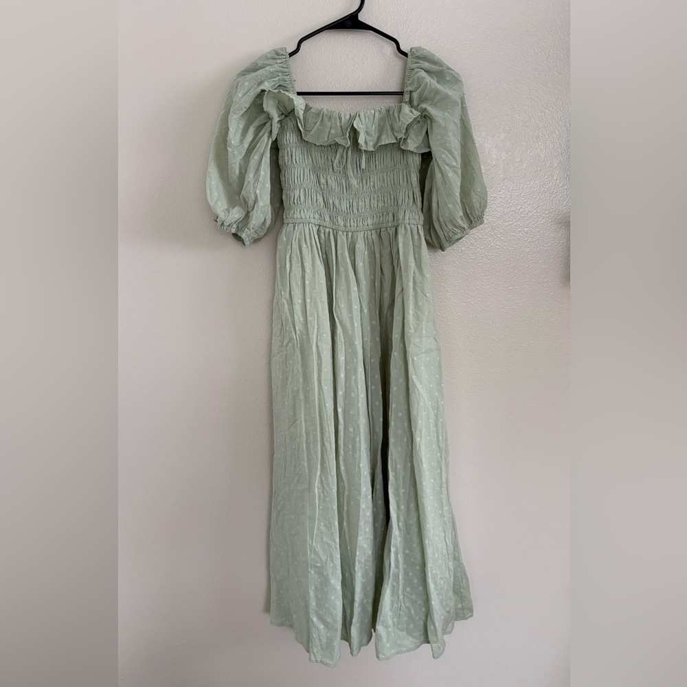 Green Mid Length Dress